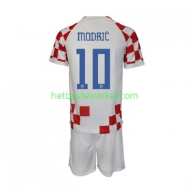 Kroatië Modrić 10 Voetbalshirts Kind Thuis WK 2022(+ Korte broeken)
